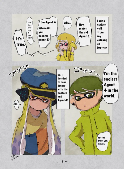 English translation #Splatoon3
(Sorry for the poor English.)(1/2) 