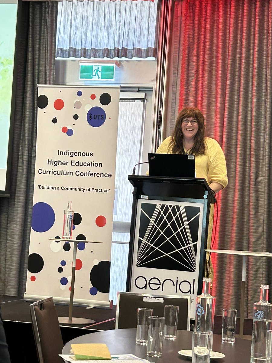 Dr_elizabrogan's tweet photo. A wonderful presentation about culture safety by @moloney_ali at the Indigenous Higher Education Curriculum Conference #UTS #TAFEQLD #Nursing https://t.co/6vSXPB9FCG