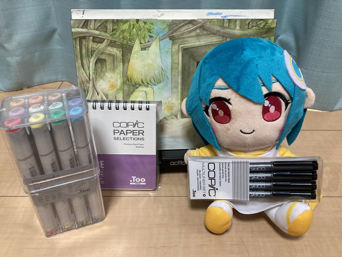 pochi_pppp's tweet photo. 【固定用】
Art Taiwan&amp;Japanにてインパクトアワード受賞
パルミーの夏のイラストコンテスト2021にてコピック賞受賞 https://t.co/mZ20g8vpqA