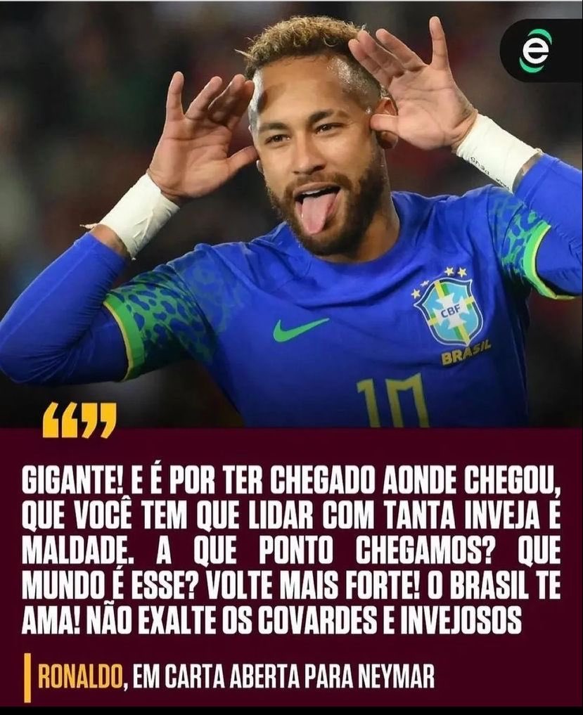 Miltonneves's tweet photo. É isso aí, Fenômeno https://t.co/gN75sByEGn