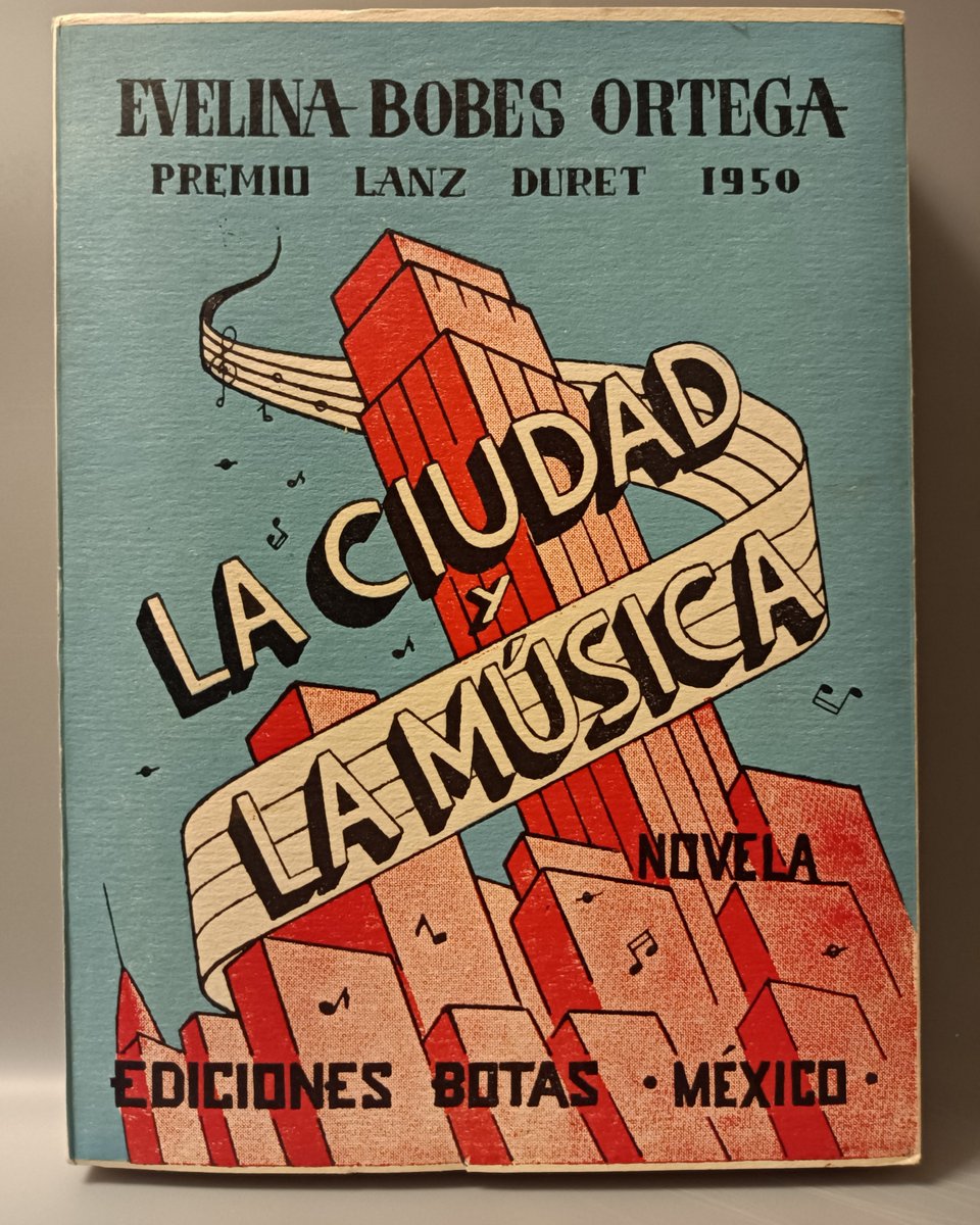 sirandalibros's tweet photo. Muy interesante portada de "La ciudad y la música", Evelina Vives Ortega.
Edición de la vieja Botas, 1950.
Libro #intonso. https://t.co/bVMy0ECgFL