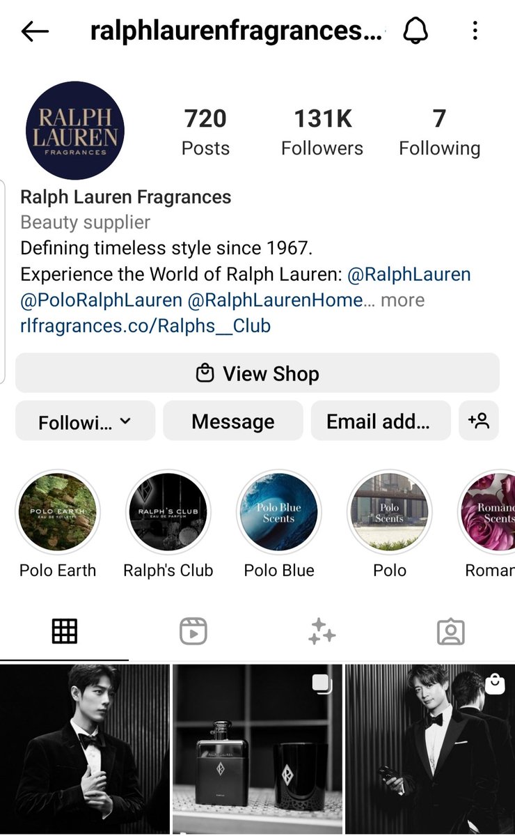 WonderfulXZ's tweet photo. Official IG ของ Ralph Lauren Fragrances ที่มีคนฟอล 131K ลงรูปพิจ้าน ไปกดหัวใจให้พี่กัน https://t.co/aGgpxB2tNy