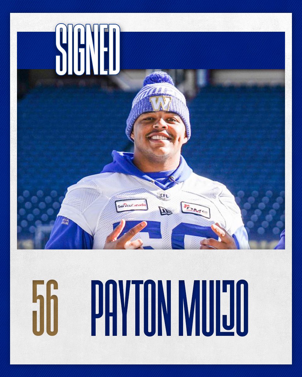 PerezSports's tweet photo. Congrats to our client, Payton Muljo, on signing with the CFL’s Winnipeg Blue Bombers for the 2023 season! @PaytonMuljo @NMU_Football @PerezSportsJP https://t.co/46fWzb0v9Y