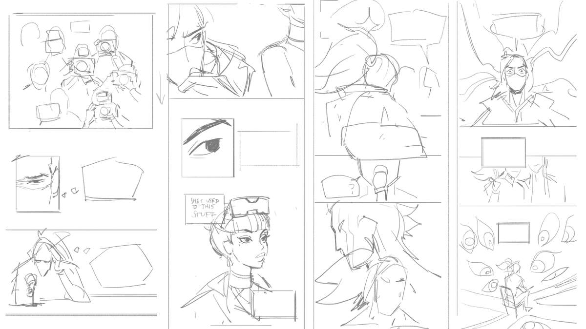 some really old and rough sketches of 2 comics i wanted to do this year (dont think ill visit them again) + some other doodles