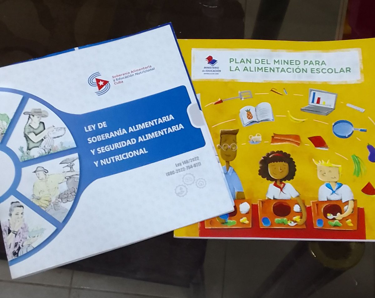 La Ley 148, Ley de Soberanía Alimentaria y Seguridad Alimentaria y Nutrional, tiene su concreción en el Plan del Mined para la Alimentación Escolar. Seguimos fortaleciendo la capacitación de directivos, funcionarios y docentes en Educación. <a href="/elsa_ena/">Ena Elsa Velázquez Cobiella</a> <a href="/JorgeLuisTapiaF/">Jorge Luis Tapia Fonseca</a>