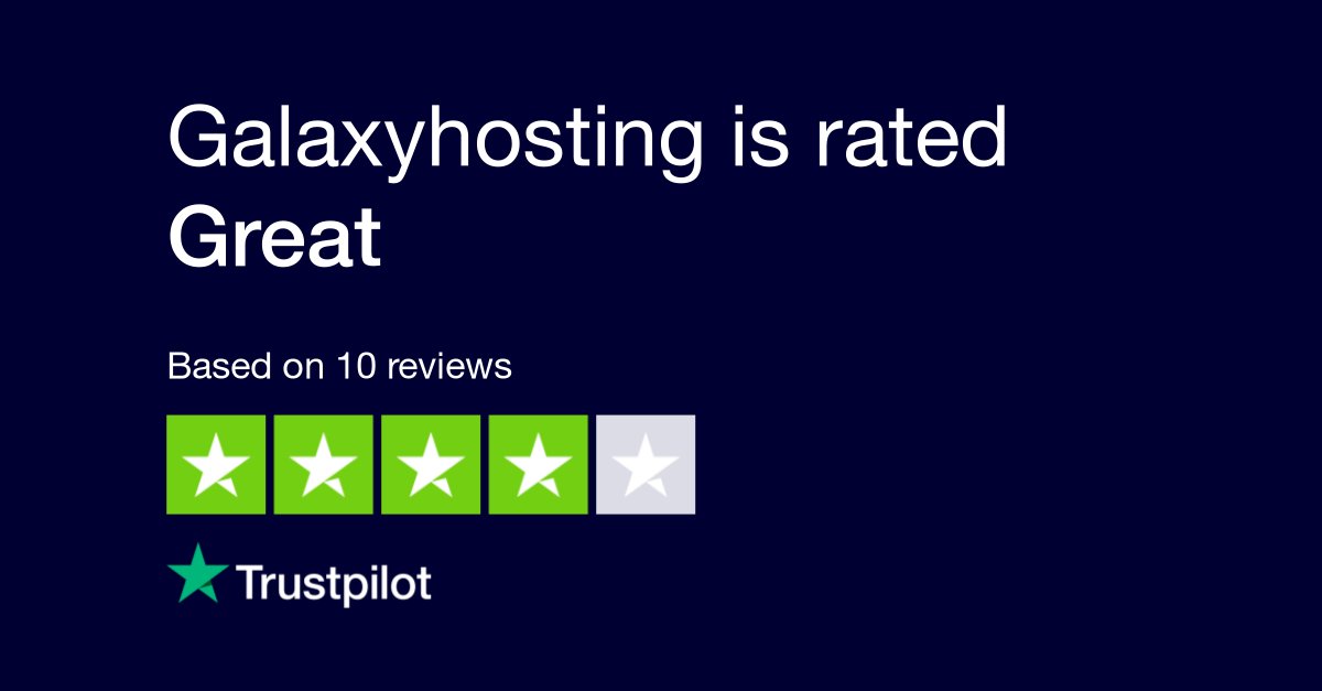 GalaxyhostingG's tweet photo. We are now rated 3.9 by our customers on Trustpilot! https://t.co/BgRVIsd6SM https://t.co/7Byx7jFVvc