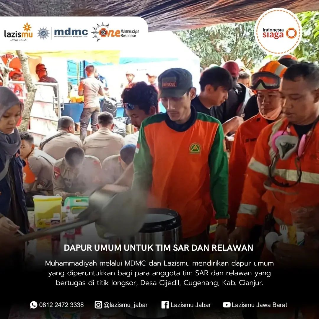 MuhammadiyinGL's tweet photo. Buat perorangan atau lembaga yang mungkin kesulitan masuk ke Cianjur karena berbagai sebab, bantuannya dapat disalurkan lewat @LAZISMU dan @MDMCIndonesia. Programnya jelas dan relawannya komplit.

Tim SAR ✅
Medis ✅
Pertukangan ✅
Psikososial ✅
Dapur Umum ✅ https://t.co/ngocoEzajq