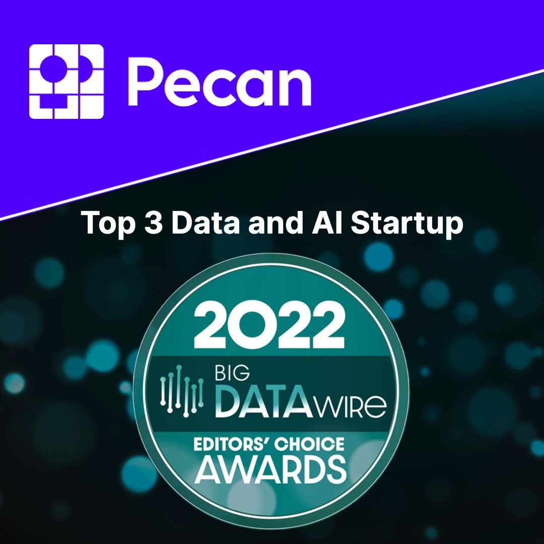 pecan_ai's tweet photo. Thank you, @BigDATAwireNews, for selecting Pecan as a Top 3 Data and AI Startup in your Editors’ Choice Awards! It’s another vote of confidence in how we bring the power of AI to business teams.

See all the winners: 
https://t.co/HRIM12ktLE

#YouCanWithPecan #predictiveanalytics https://t.co/dOKGksQpu6