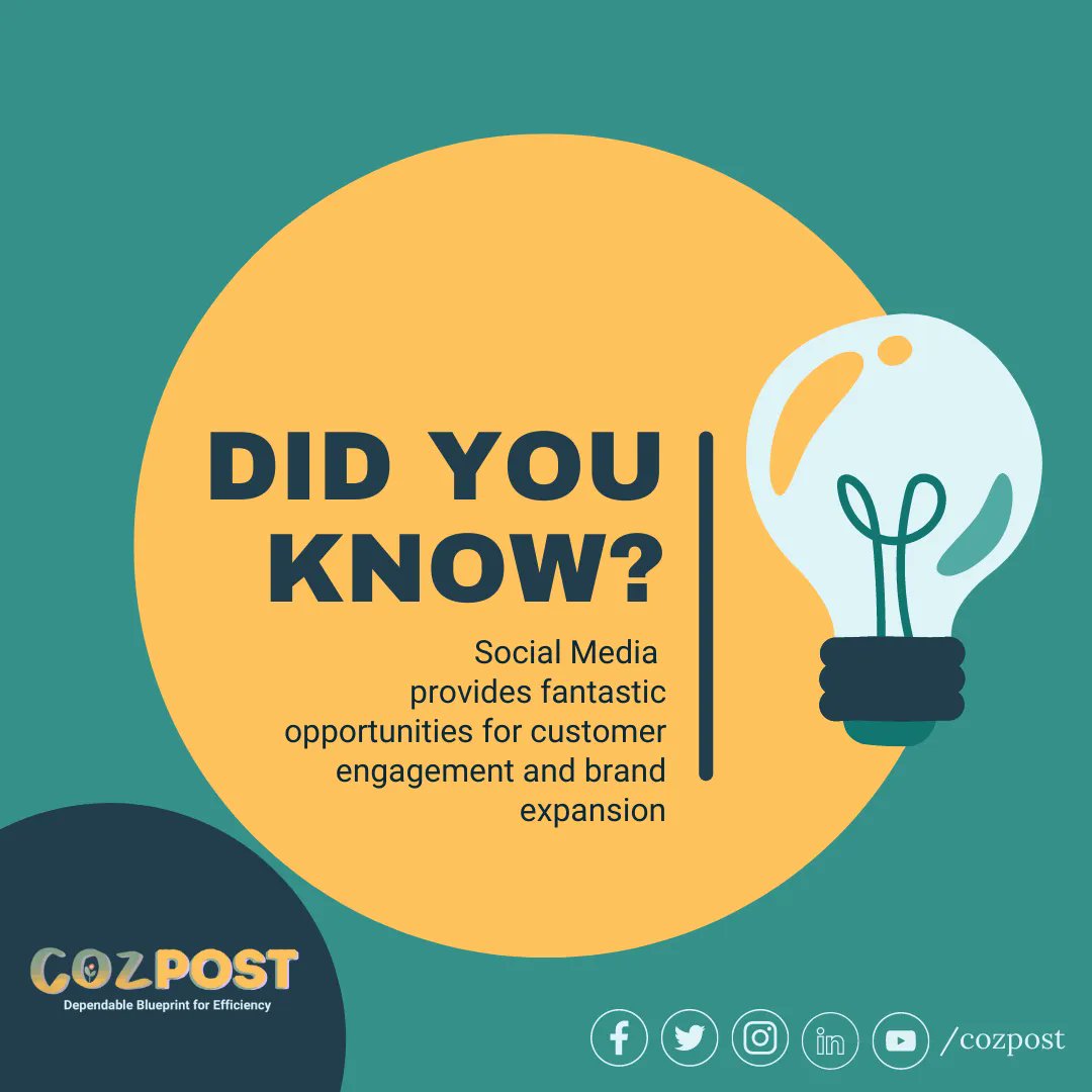 CozPost's tweet photo. Social Media provides fantastic opportunities for customer engagement and brand expansion.
Hiring a virtual assistant can save you significant time while assisting you in managing your social media accounts and ensuring high-quality updates.
#cozpostVA #cozpostVAservices #SMMVA https://t.co/KSzOeCFegf