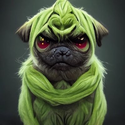 #NoweProfilowe

Christmas is coming so it's time to change profile pic for the newest. Welcome the Grinch Pug