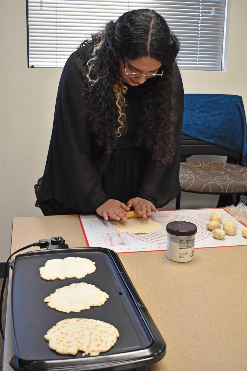 adamsstate's tweet photo. STEM students enjoyed "Leftovers for Good Luck" and the menu featured turkey salad bites, rolls, pot roast, beans and handmade tortillas. BTW: STEM = Science, Technology, Engineering and Mathematics. #ThisisAdamsState #AdamsStateSTEM https://t.co/0eaKonXHt0 https://t.co/96adKFFHBh