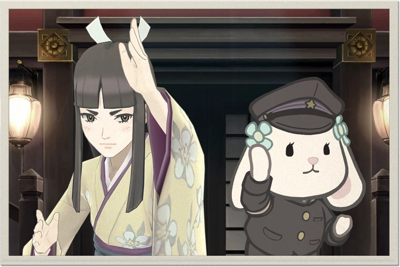 daily susato 🐰 on Twitter "Closing Credits Artwork for The Great Ace Attorney Chronicles"