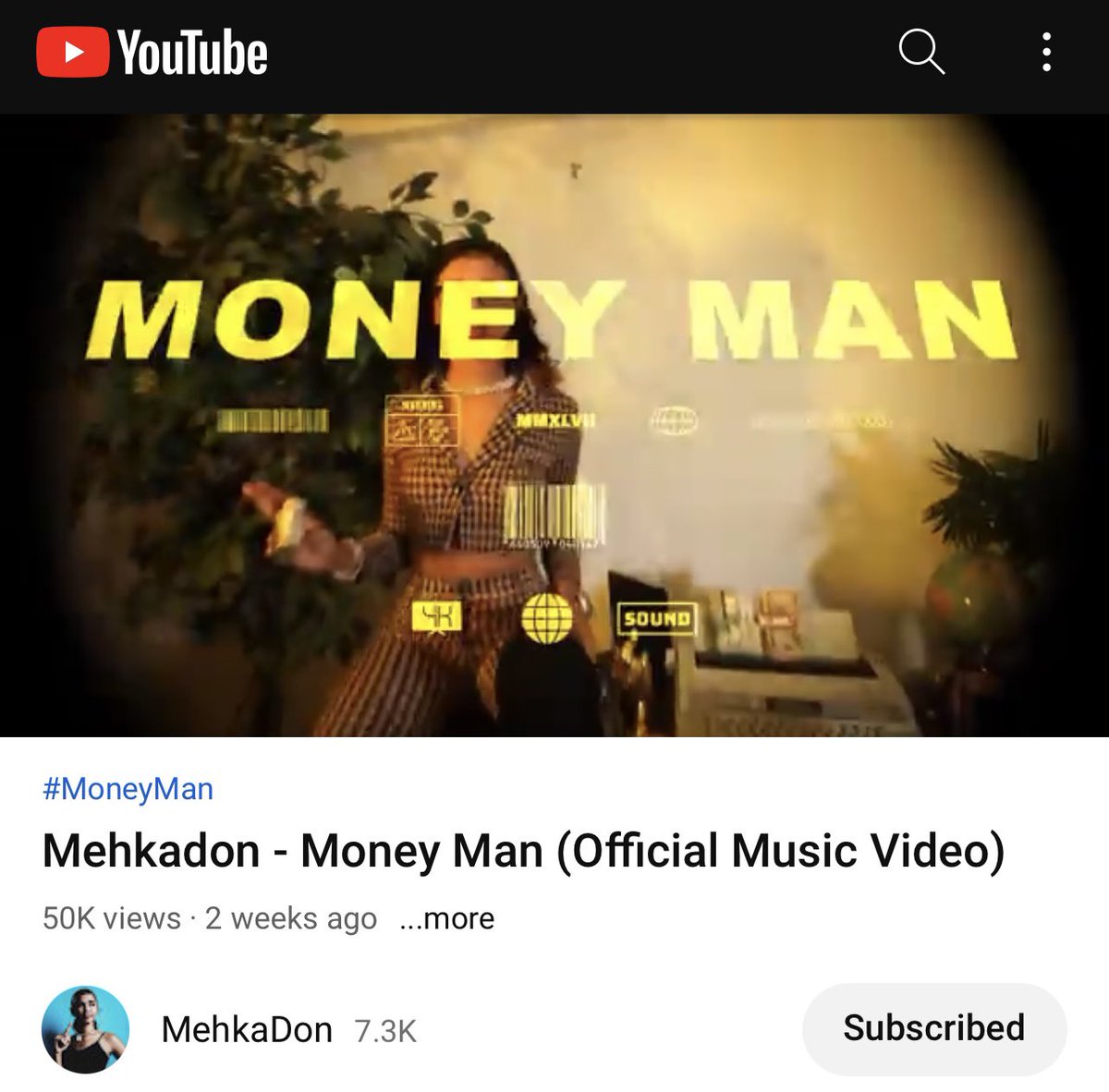 Thank you all for 50k views !! Keep streaming!! #moneyman