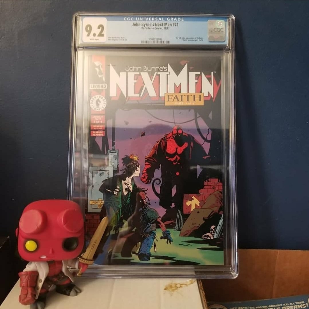 CBfiendclub's tweet photo. #mignolamonday #cbfceastchapter @Dollarbinbandit has a book he found in dollar bin Next Men 21! Now @CGCComics 9.2!
#comicbookfiendclub #cbfc #hellboy #indy #tweet https://t.co/6zZrJWjIjO