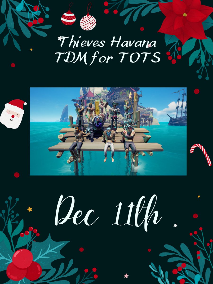 Less than 2 weeks! Join Thieves Havana this Saturday December 3rd at 11am CST to see who will be facing off! 

#charity #SeaOfThieves #BeMorePirate #toysfortots