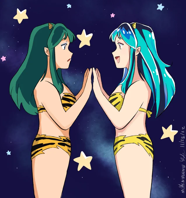 when old meets new #uruseiyatsura 