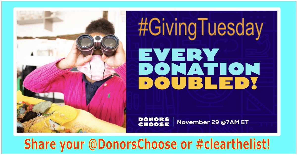 itsmrsEspinoza's tweet photo. ⭐️#GivingTuesday⭐️
Who has a @DonorsChoose project or @amazon #wishlist? Share here! Let's help each other get the supplies our kids need! Please RT for others too❤️

✏️Here’s mine: https://t.co/mmrVdt9VGl

#clearthelist @Amazon #teachertwitter @DonorsChoose https://t.co/Ah81LEbQYk
