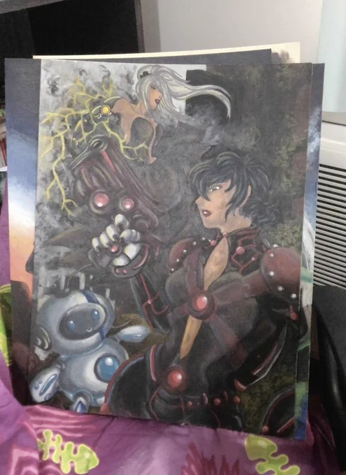 QRT with the first art you've drawn of an OC &amp; with the most recent2013 vs 2022still working on a story haha   