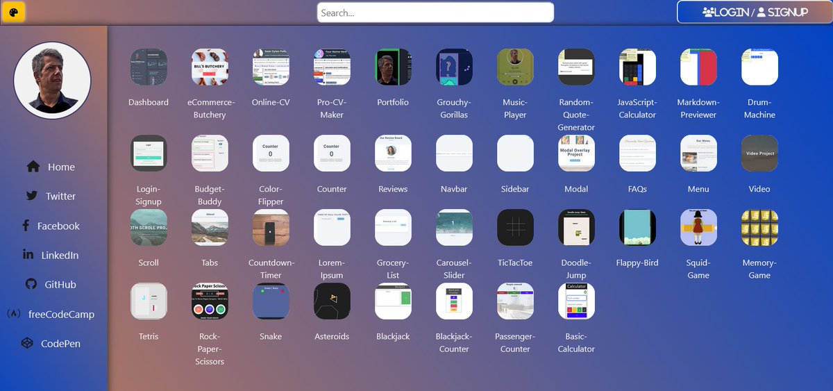 SeanDylan1982's tweet photo. I redid my Portfolio from scratch without any tutorials!

I made it sort of like a tablet, with all of my projects that I've worked on so far as icons to click and use!

Check it out and let me know what you think :D

https://t.co/2aNltCIci7
https://t.co/ieZywJzZJD
#freeCodeCamp https://t.co/nDvnUvEDC8