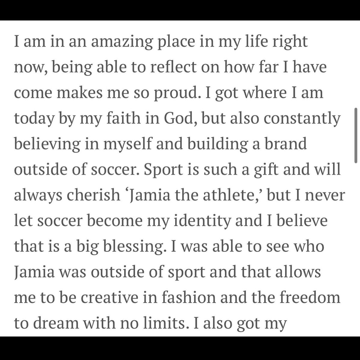 JamiaFields4's tweet photo. Thankful to be featured in @VoyageLAmag 🙏🏾
-
“I am excited to see where this journey with soccer, fashion, business and life continues to take me!”
-
https://t.co/qo2IFQzRXw https://t.co/ddLQm7SjkT