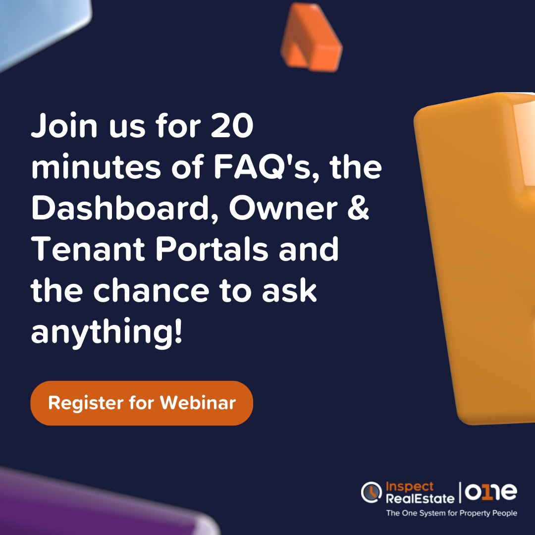 Join us for 20 minutes of FAQ's, the Dashboard, Owner &amp; Tenant Portals and the chance to ask anything! sbee.link/3j8p6n9wut