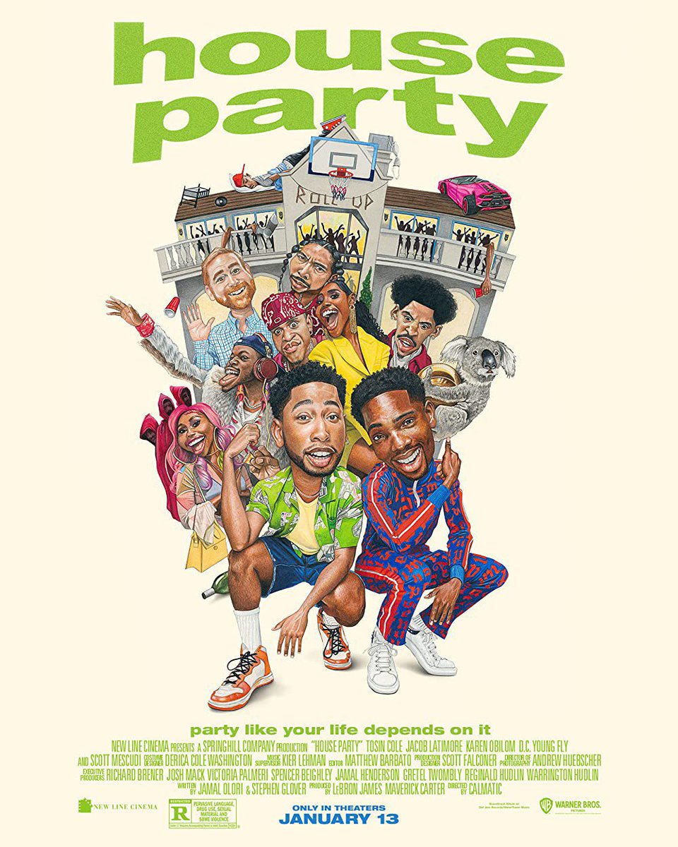 rapalert6's tweet photo. Nicki Minaj, Lil Wayne, Snoop Dogg, Kid Cudi, &amp; more will appear in the new House Party movie releasing in theaters on January 13th, 2023 https://t.co/wQtFNb17z3