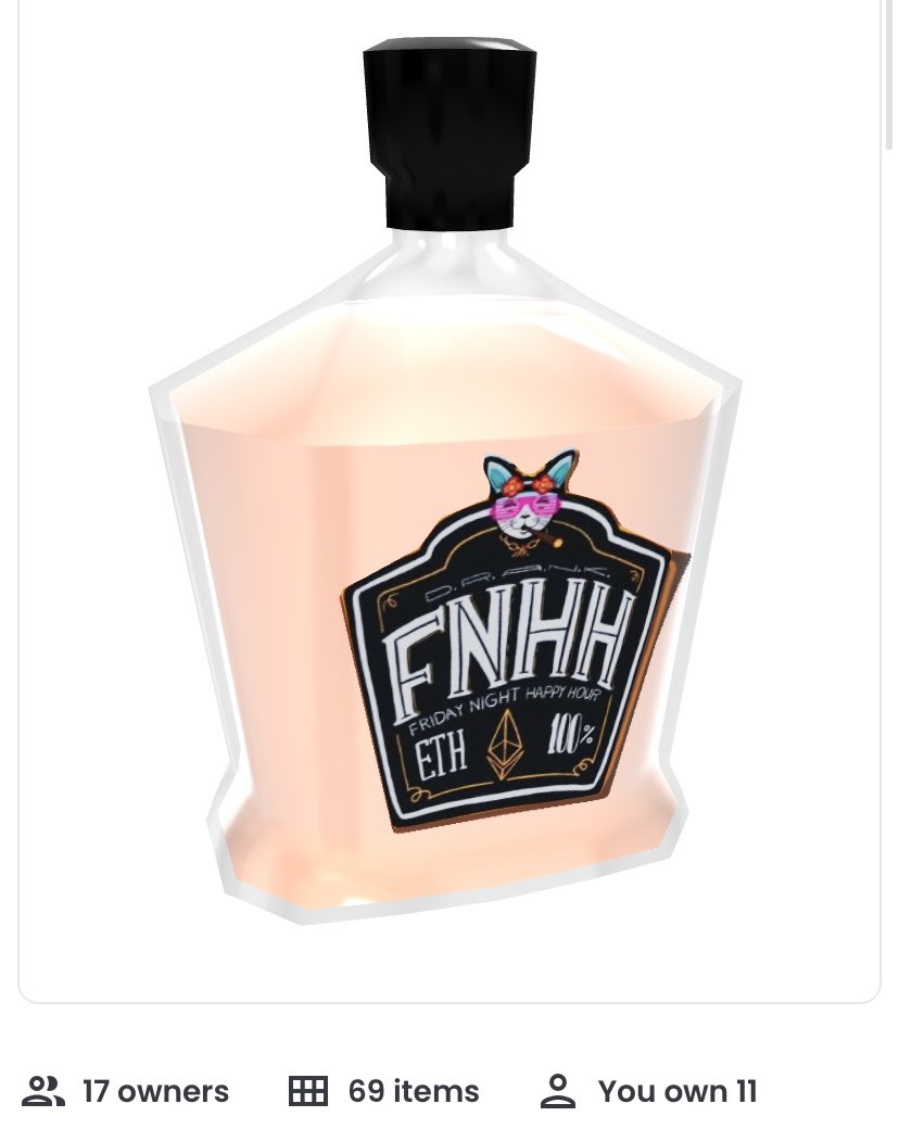 endermanDOTeth's tweet photo. Congrats @kimba_nft! You won a 3D/#AugmentedReality #FNHH DRANK by @MAZINGXR! ๐ฆพ Consume responsibly!
Itโs an homage to the OG ENS Happy Hour host, @OfficialEthNerd!
Ty for hanging out with us today to list & tag #ENS on #DomainPlug๐๐
@domainplug_io
https://t.co/9KIg8FINae https://t.co/Gq5XJnIUTV