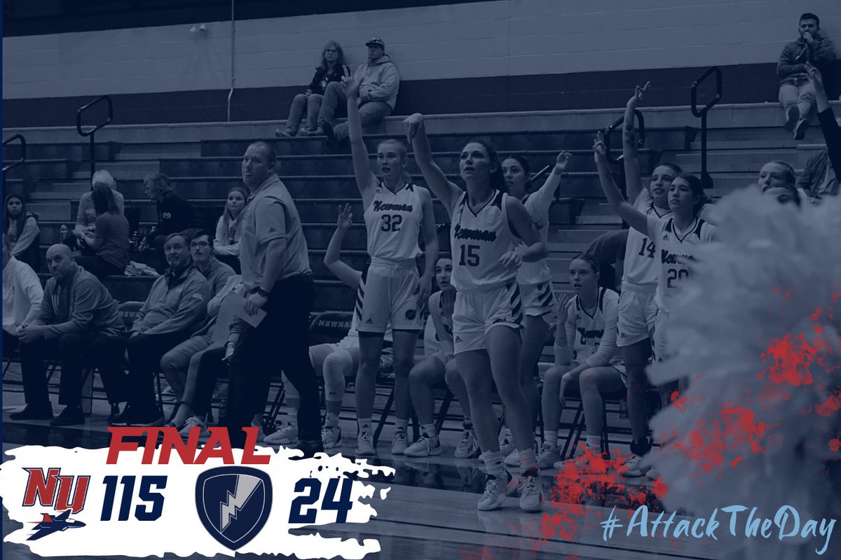 JETS BY 9️⃣1️⃣

Carissa Beck breaks the single game 3 point record with 🔟, finishes with 3️⃣0️⃣ points

Julia Reis finishes with 1️⃣3️⃣ points

Newman breaks the single game scoring record (previously 111)😮

#JetPower✈️ | #AttackTheDay