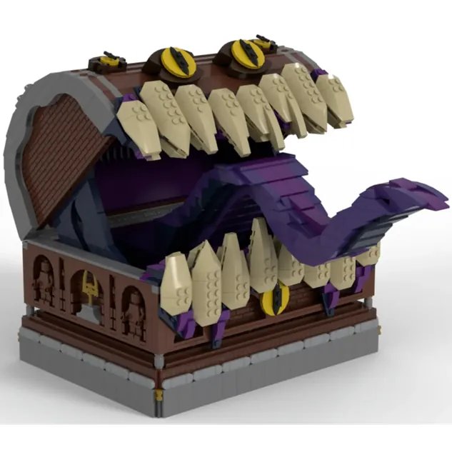 Sad this mimic model didn't make it to the final voting phase of the #DnD Lego Ideas contest. I feel like it's a better representation of the mimic that's on the list (although that one can transform).

Still, something I'd love to have in my office!

ideas.lego.com/blogs/a4ae09b6…