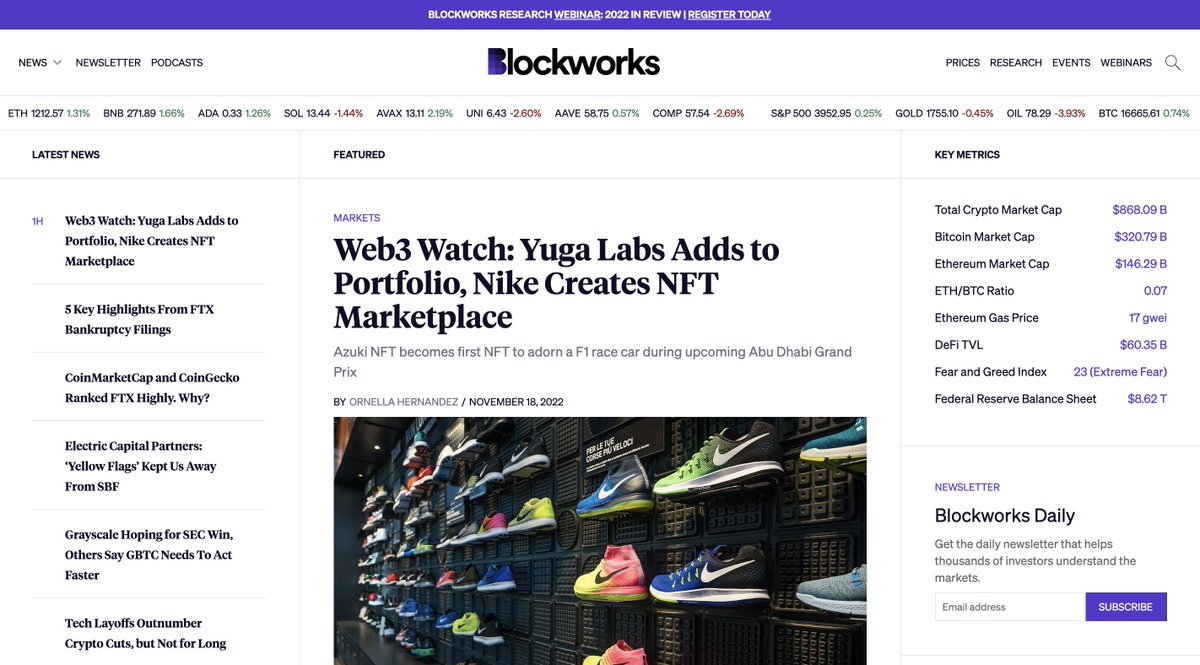 Blockworks_o's tweet photo. "It's building szn", they said — So we built.

We're excited to announce Blockworks' new website:

→ faster
→ better UX
→ more insights

Explore:
https://t.co/UykrHshdqu https://t.co/dvjwjDwt82