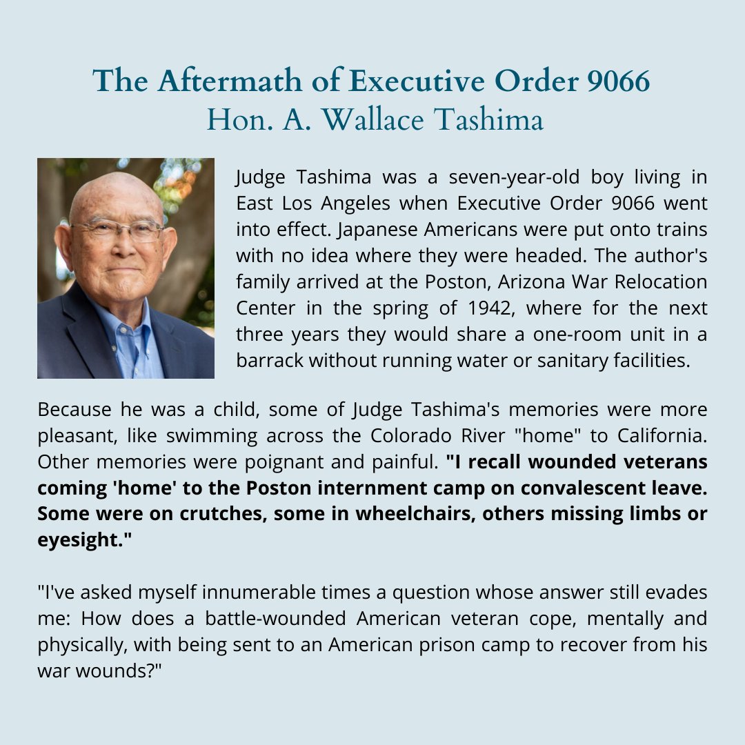 9thJCHS's tweet photo. Featured below is one of the five incredible stories from our recent issue of Western Legal History. Today, you'll read some of the moving family history of Ninth Circuit Judge A. Wallace Tashima.
Read the full article here: https://t.co/nTh5ws05mI https://t.co/f0yeSnmhIH