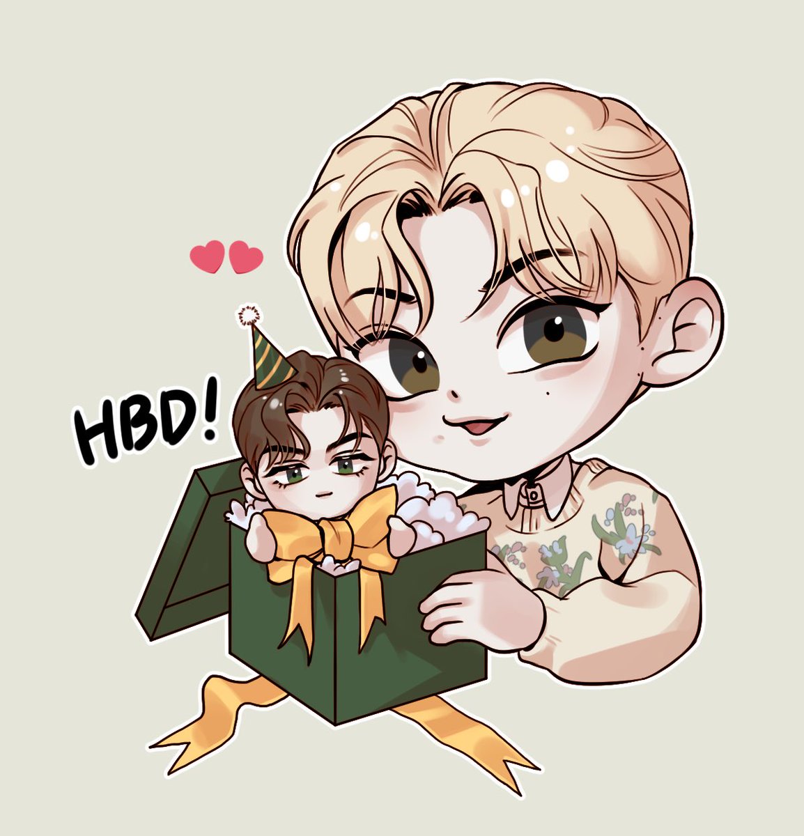 으앟ㅠㅠㅠㅠㅠ친한 동생이 나 오늘 생일이라구 솔부 그려줬어ㅠㅠㅠㅠ 넘 사랑스럽다리…,,🥹🤍