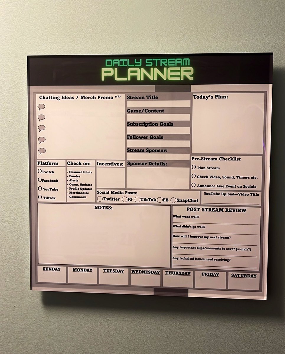KalGalTV's tweet photo. Both versions of the acrylic planner are on sale with one day left to get 15% off!

Code: BFCM22

#streamer #planner #twitchstreamer #TwitchAffilate #TwitchPartner https://t.co/6Piiy20Brg