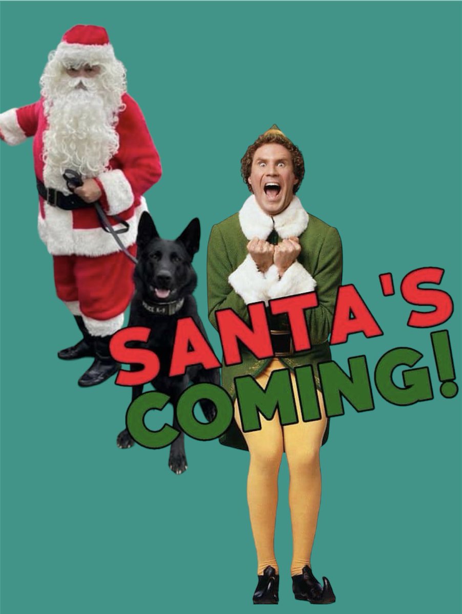 Santa is coming to Oakboro on 12/11 from 1-4p!!!! He will be riding around town with K-9 Joker🃏🐾, listen for the siren, Christmas music and look for those flashing blue lights #santa #oakboronc #k9joker #oakboropd #k9 #stanlycounty #k9unit #northcarolina
