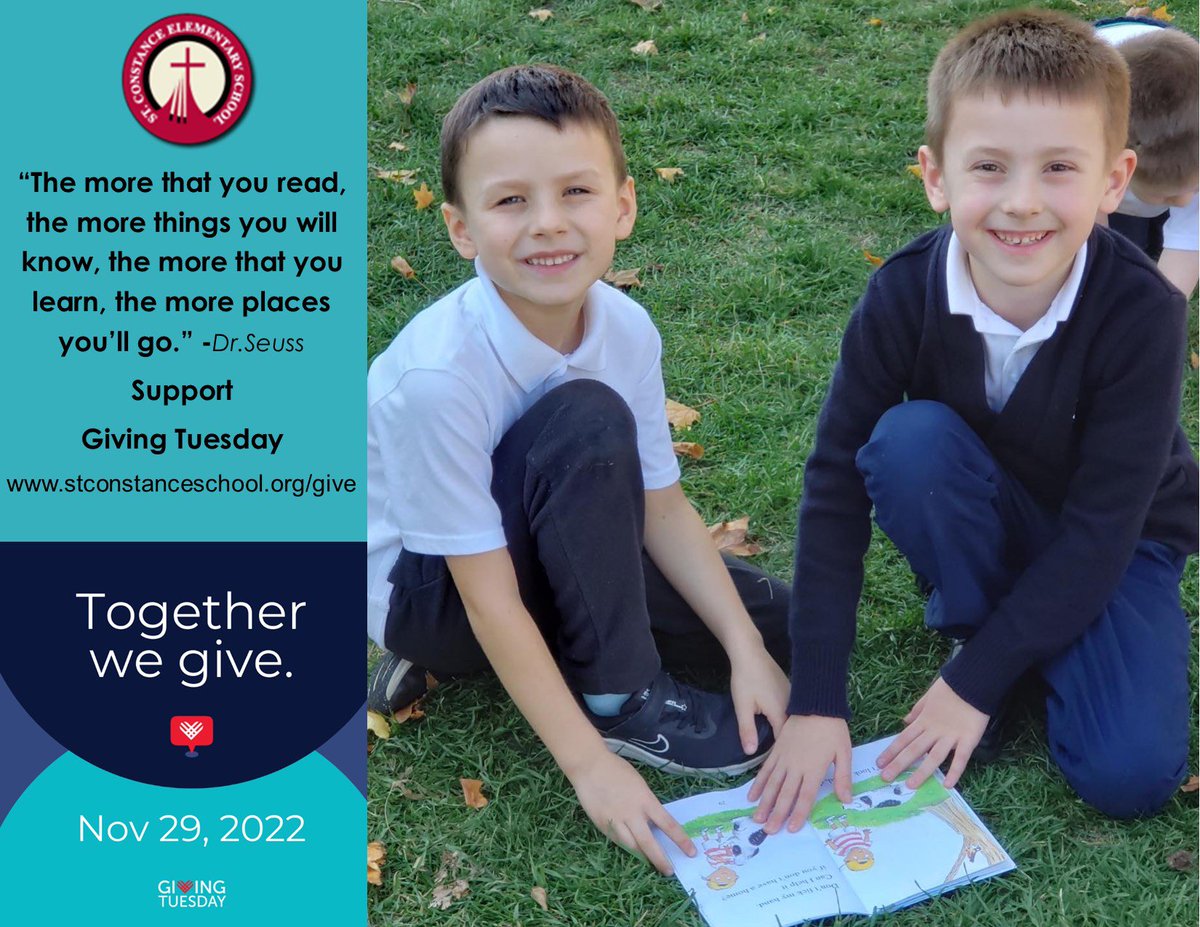 stconstance2019's tweet photo. Tuesday, November 29,2022 is Giving Tuesday, a day of global generosity to charitable institutions. Please help support St. Constance School and Catholic Education by  sharing this with family and friends on social media. @ChiCathSchools https://t.co/HsEJ7bFKh3