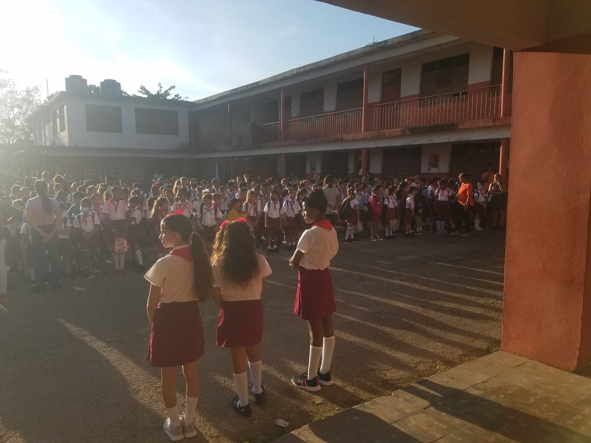 Inicio de curso en la institución educativa de primaria Aniversario 50 del Moncada. #EducacionArtemisa