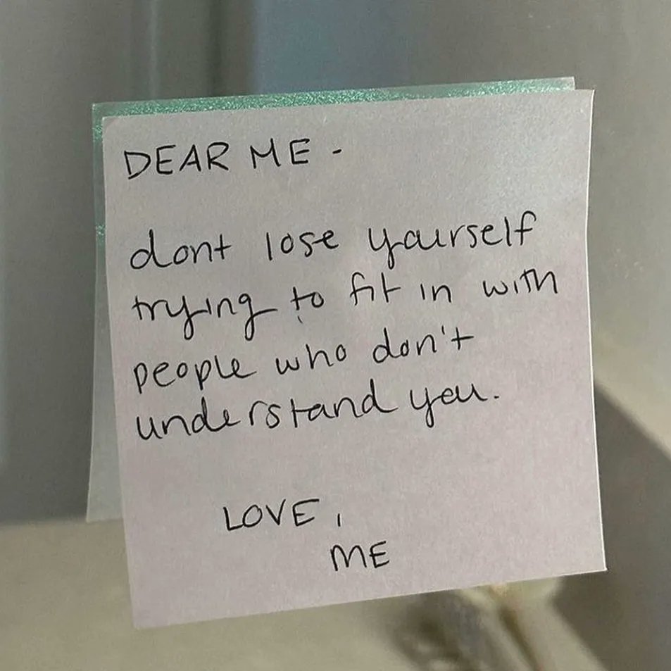 Note to self…