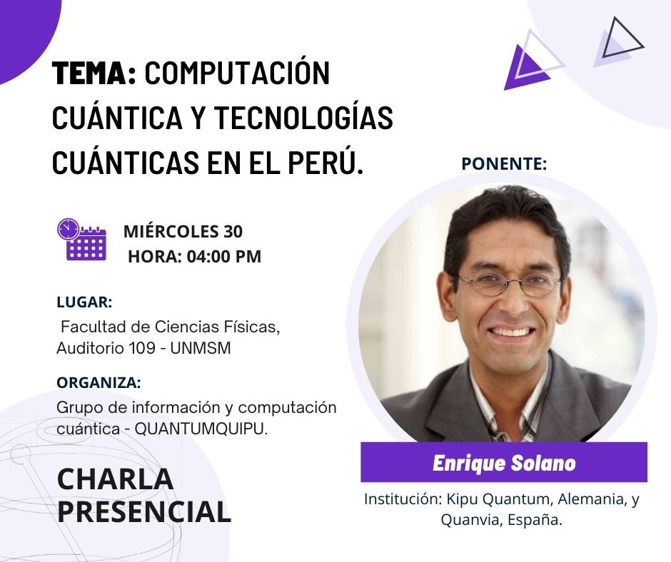 KikeSolanoPhys's tweet photo. Siempre motivador y apasionante visitar Lima, Perú, unos días. Más allá de asuntos personales, que no son parte de mi avatar en Twitter, daré una charla @UNMSM_ sobre relevancia de la computación cuántica y las tecnologías cuánticas en Perú @cientificospe @RIdeCPeru @ConcytecPeru https://t.co/muulQOZQJb