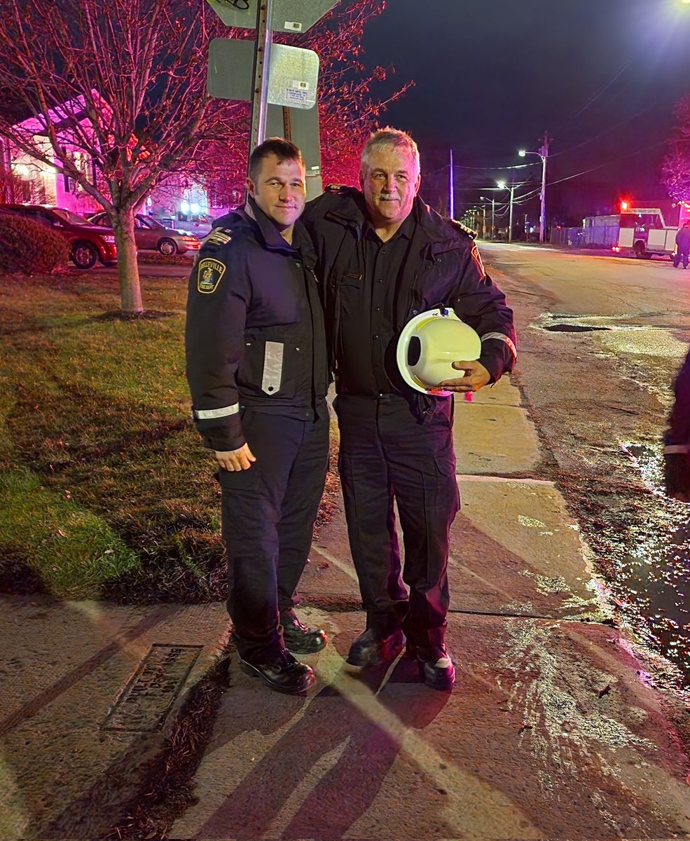 After 36 years of dedicated service to his community,  BFES Station Commander Cliff Christopher received the customary drive home tonight by Station 3, 4 &amp; 5 Firefighters.  Congratulations and enjoy your well deserved retirement Cliff. <a href="/BellevilleFire/">Belleville Fire and Emergency Services</a> <a href="/BellevilleON/">City of Belleville</a>