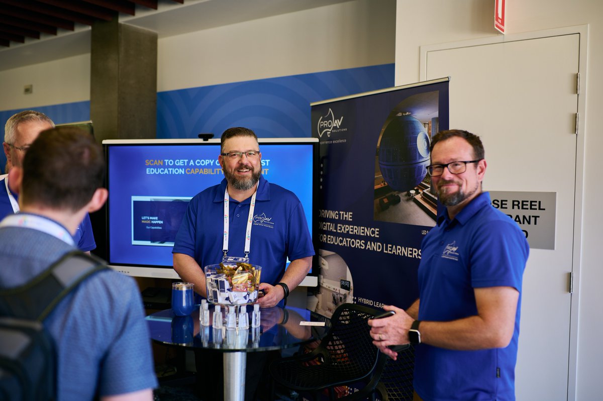 ProAVSolutions's tweet image. A great few days for our team at @AETMinc, held at @CharlesSturtUni where they had the opportunity to showcase and discuss the trends and challenges of AV and UC technology in Education.
Thank you to everyone who visited our stand, and looking forward to the next one!
#AETM