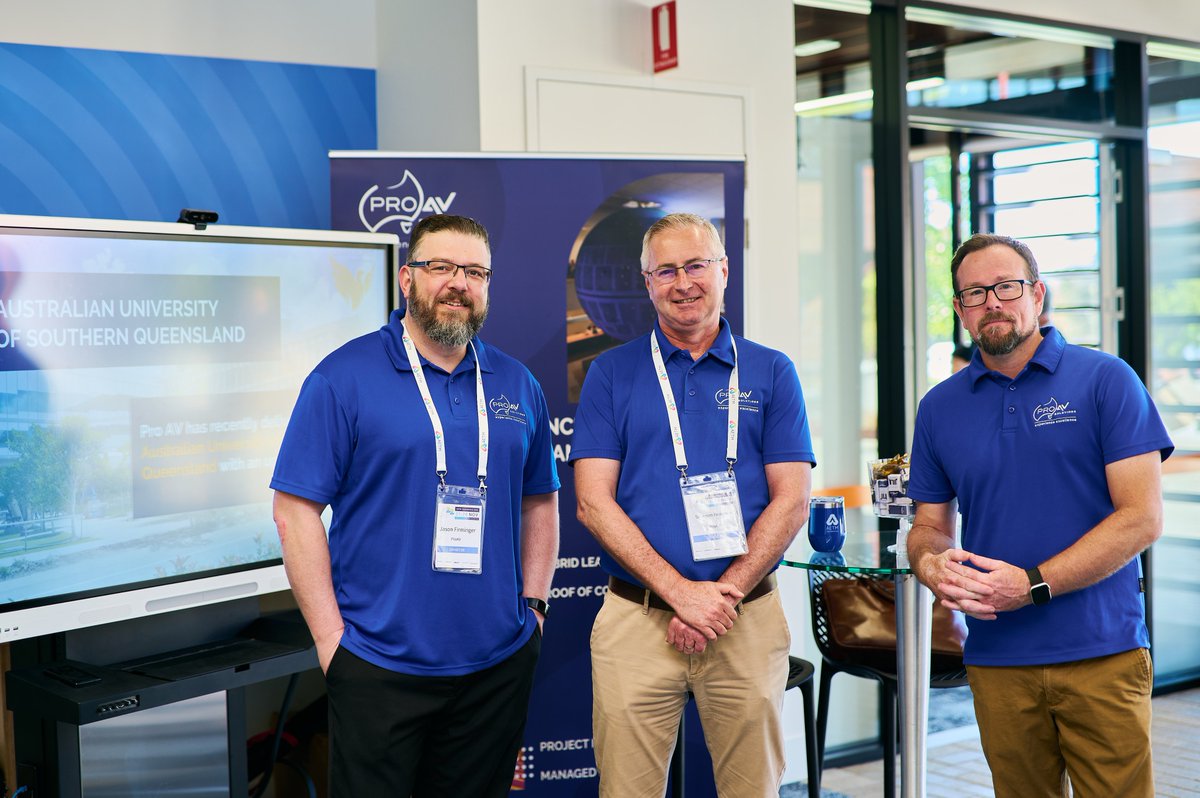 ProAVSolutions's tweet image. A great few days for our team at @AETMinc, held at @CharlesSturtUni where they had the opportunity to showcase and discuss the trends and challenges of AV and UC technology in Education.
Thank you to everyone who visited our stand, and looking forward to the next one!
#AETM
