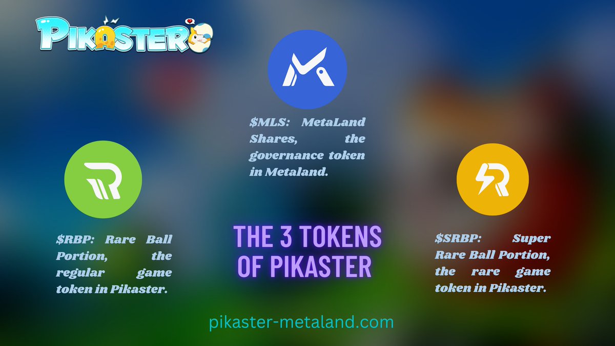 Davis818557911's tweet photo. The @PikasterNFT project, a play-to-earn NFT game inspired by the Pokemon franchise which allows players to earn money with little investment has 3-token models.
To know more about these tokens do well to check the infographic below⬇️
#Pikaster #NFT #PlayToEarn#worriorsgame https://t.co/sqdGr0VrUz