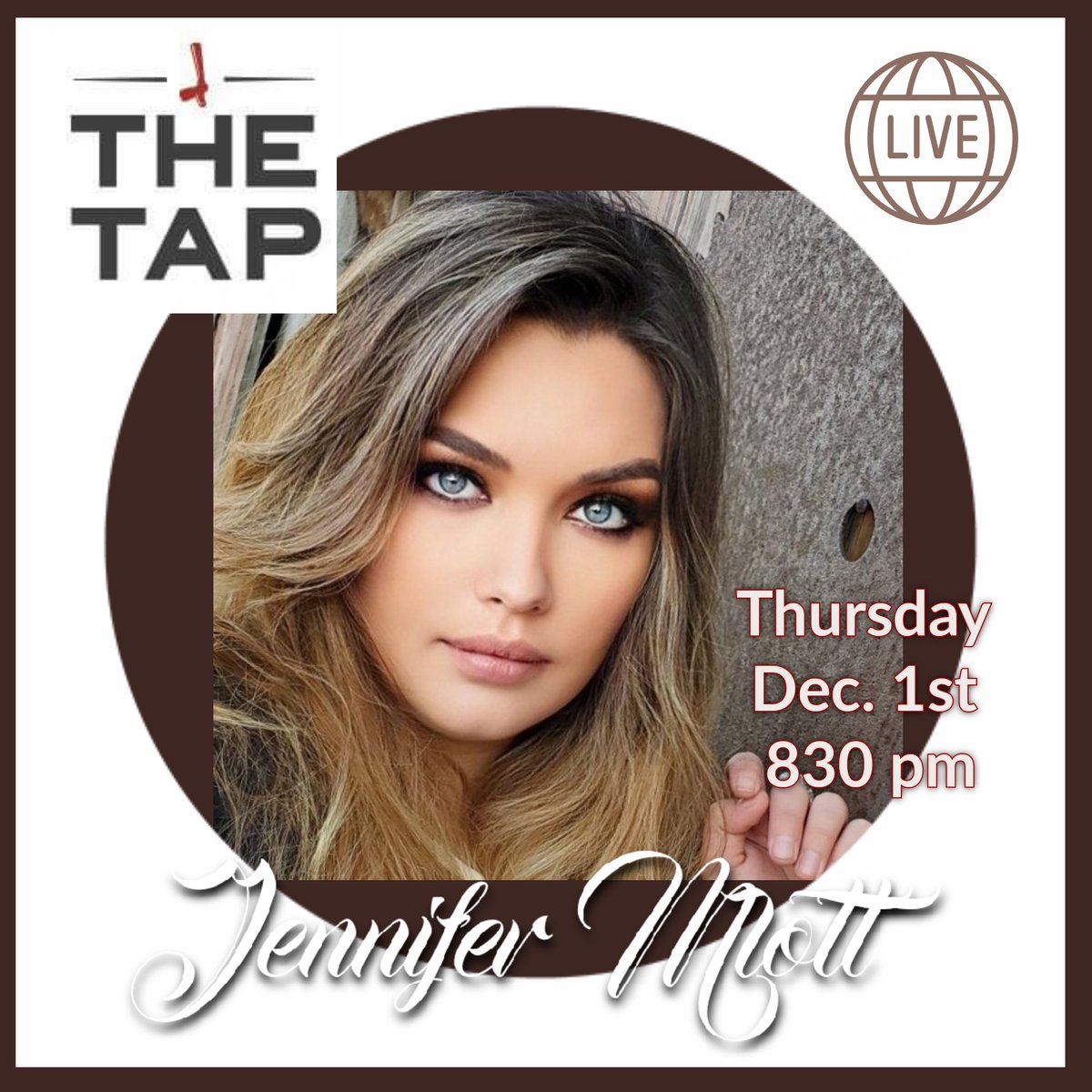 Thursday Night! Join me downtown Indy for a fun night of great music &amp; delicious food at The Tap - Mass Ave ! This is a beautiful bar and restaurant so bring your friends! #JenniferMlottMusic #jennifermlottmusiclive #livemusic #livemusicvenue