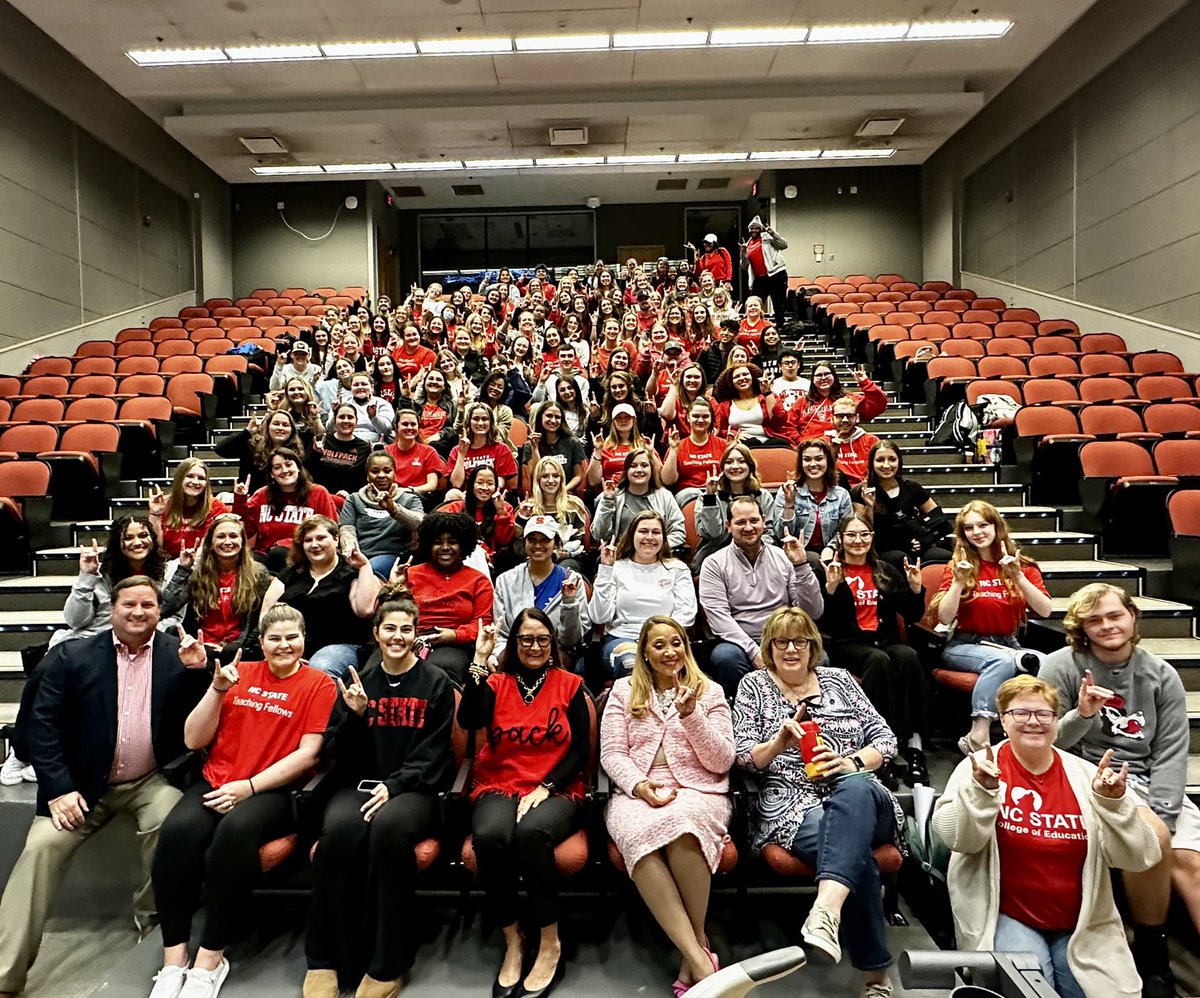 Thank you to all for a fantastic evening and motivating words and inspiration! NC State Teaching Fellows final forum of the semester 😀