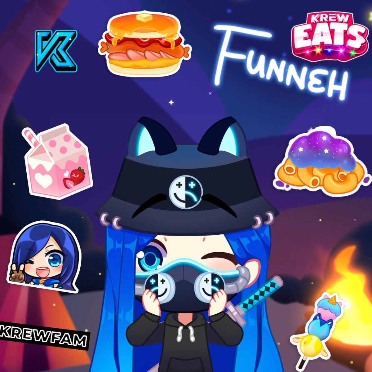FUNNEH on Twitter "KREW EATS 😉📸 Tweet your creative photos KF! KrewEatsPhotoBoothFeast"