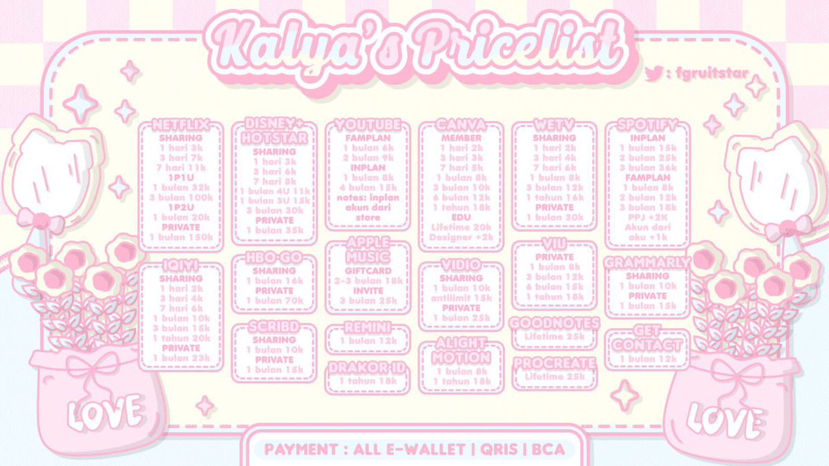ADAAA
beep *·˚ ༘♡ mau yang murah? marii order di kalya!! <a href="/fgruitstar/">kall ; order lgsg ke wa ˚｡⋆୨୧˚</a> garansi ; super fastrespon kakk, trusted bgttt, bisa tanya-tanya dulu yaah🙆🏼‍♀️🎡

💳 all e wallet, qris dan bca
📲 dm for order atau wa wa.me/6288225476714