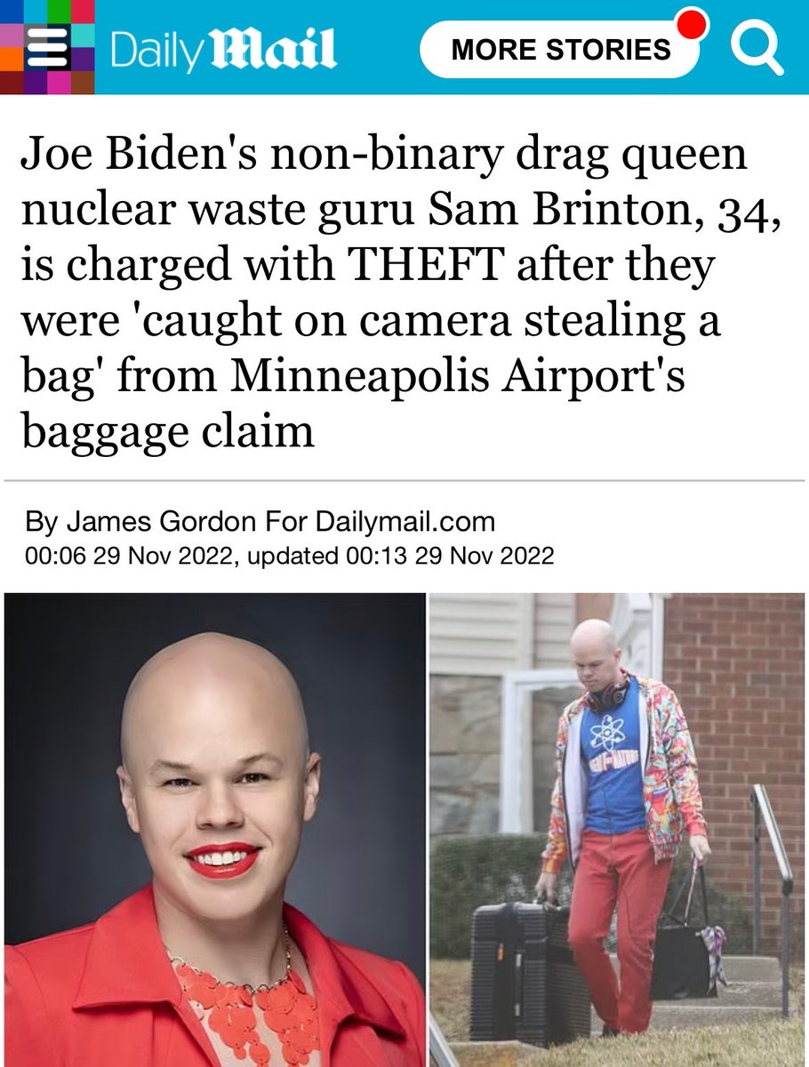 Daily Mail careful not to misgender the trans thief serving as Joe Biden’s ‘nuclear waste guru’…even if it means mangling the English language.