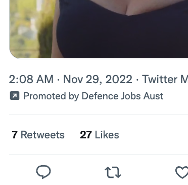 batshit_auspol's tweet photo. Either twitter is rapidly falling apart or the Defence Department is running a recruitment drive targeted at fans of Jennifer Coolidge https://t.co/koATpgZj5d