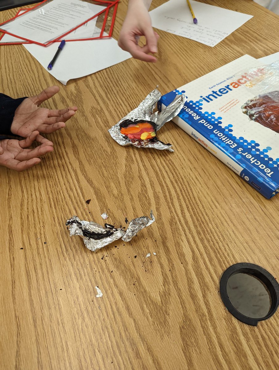 MrsKomal3's tweet photo. Students got to model the rock cycle using starburst and an analogy table! #komalscience #7thgradescience #FISScience https://t.co/mxcETcj73i
