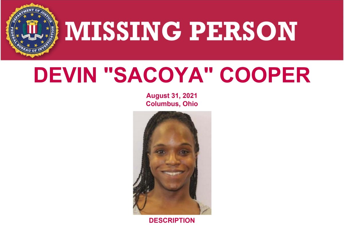 crime_unlimited's tweet photo. #Missing #DevinSacoyaCooper #SacoyaCooper #FindSacoya #Reward #Disappearance #Columbus #ColumbusOhio #Ohio #FBI #FoulPlay #MissingPerson #StillMissing #MissingInAmerica #MissingInOhio #TrueCrimeUnlimited
https://t.co/SuC5HF04b3 https://t.co/9LXHe8MRXh
